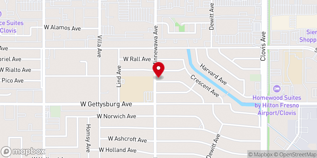 Map showing location of God's Way Community Church, Inc.
