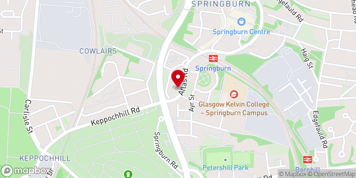 Map showing location of Summit Church