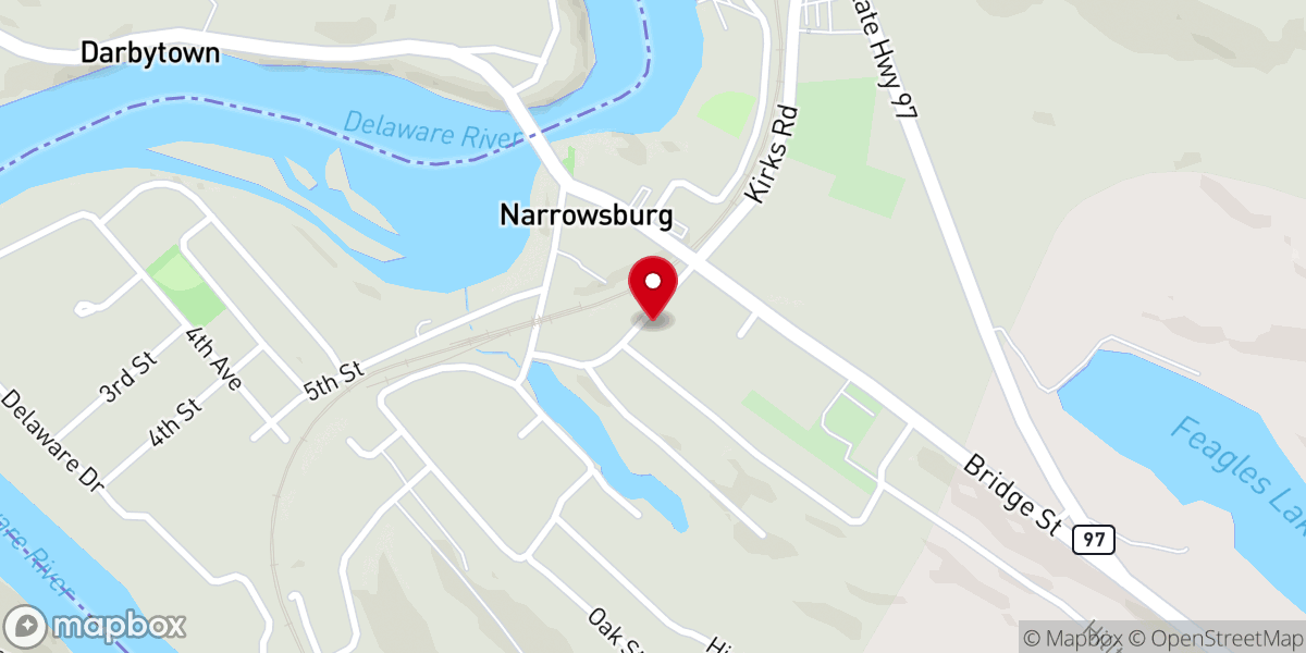 Map showing location of St Paul's Lutheran Church