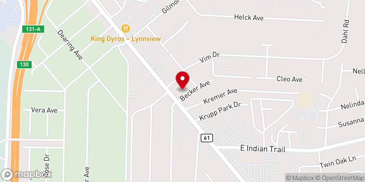 Map showing location of Gospel of Jesus Christ Church