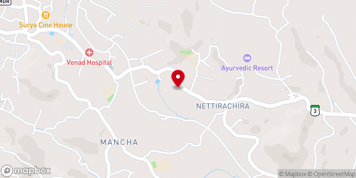Map showing location of THE SALVATION ARMY CENTRAL CHURCH Nedumangad