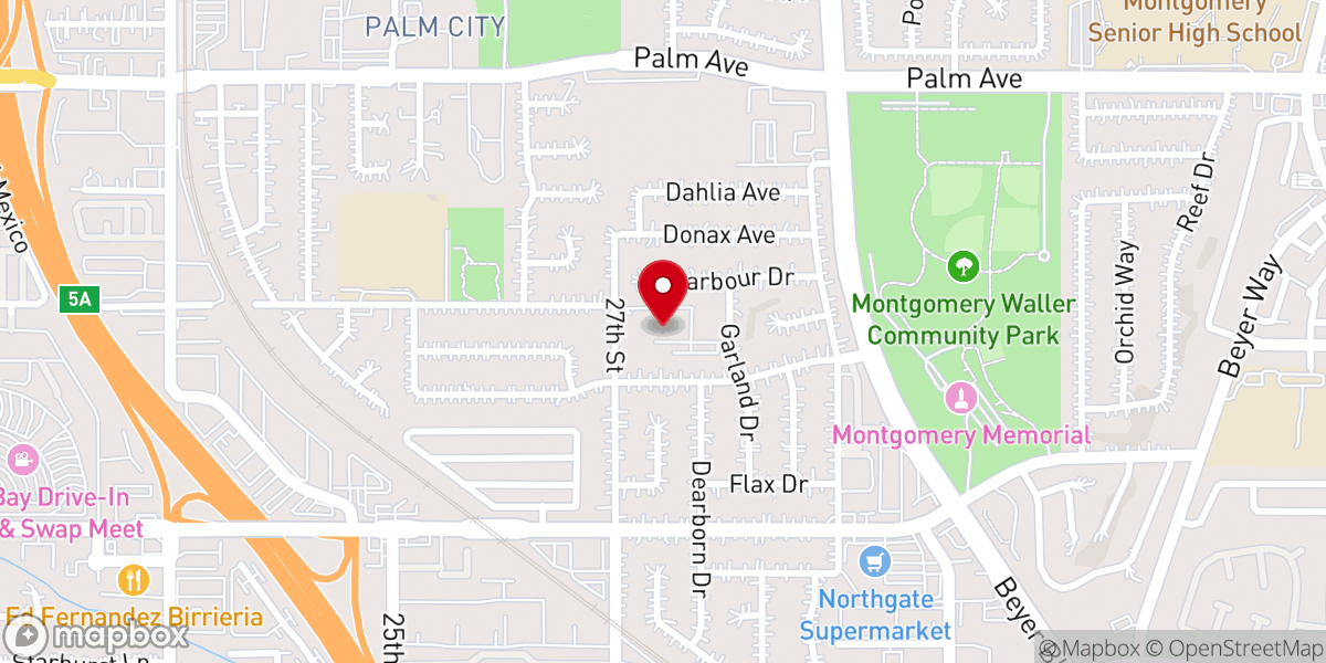 Map showing location of Grupo Unidad San Diego