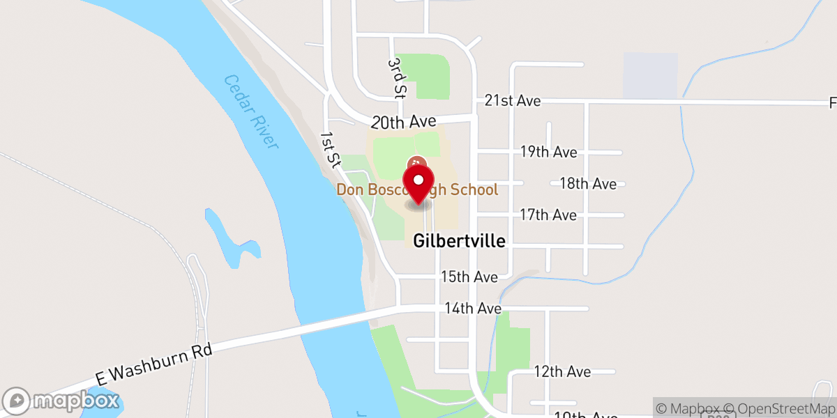 Map showing location of Immaculate Conception