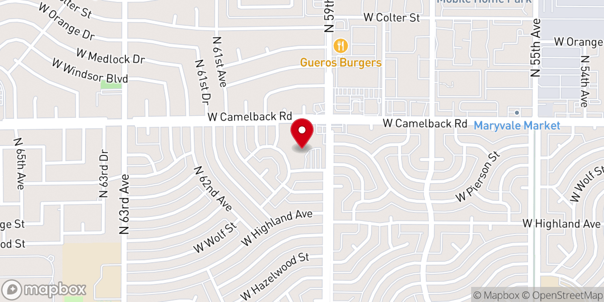 Map showing location of Maryvale Bridge United Methodist Church