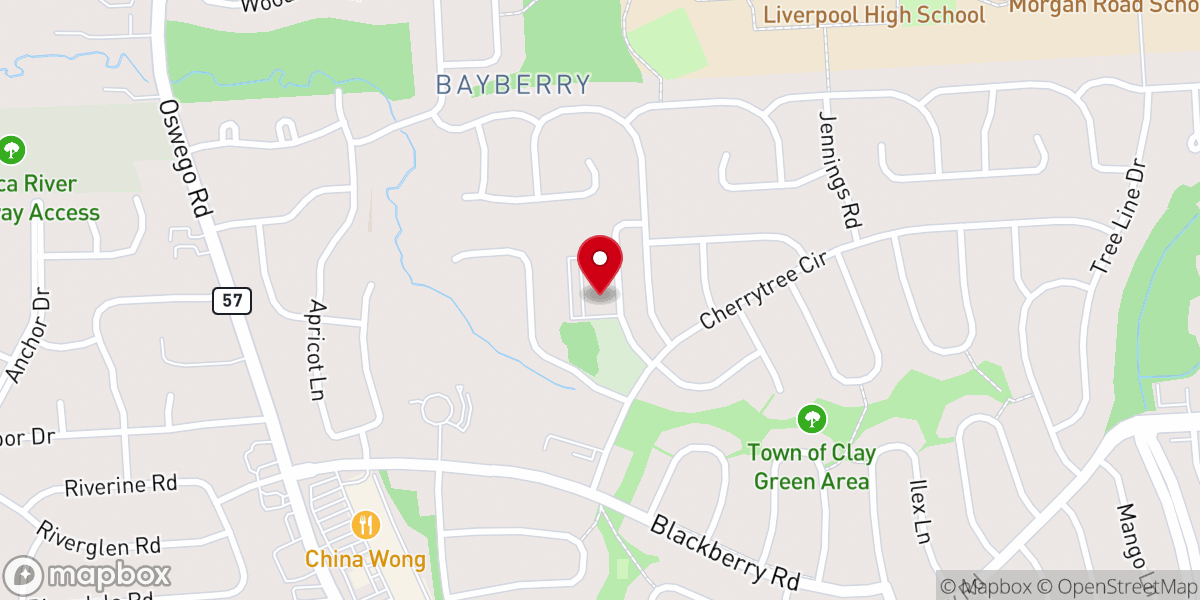 Map showing location of Christ the King Roman Catholic Church