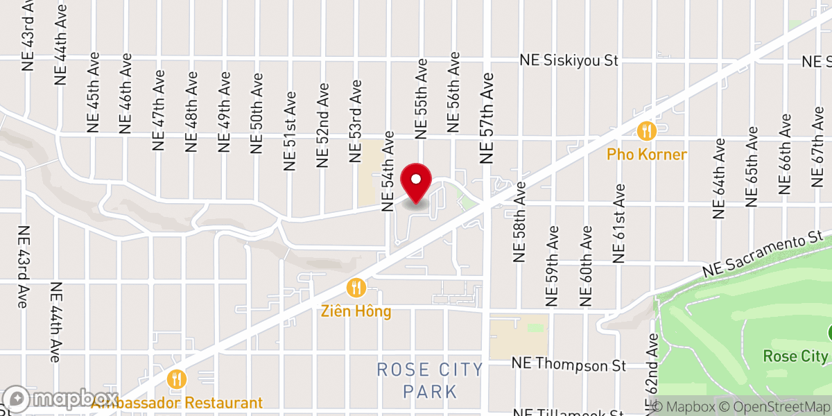 Map showing location of Our Lady of Lavang Catholic Portland Mission