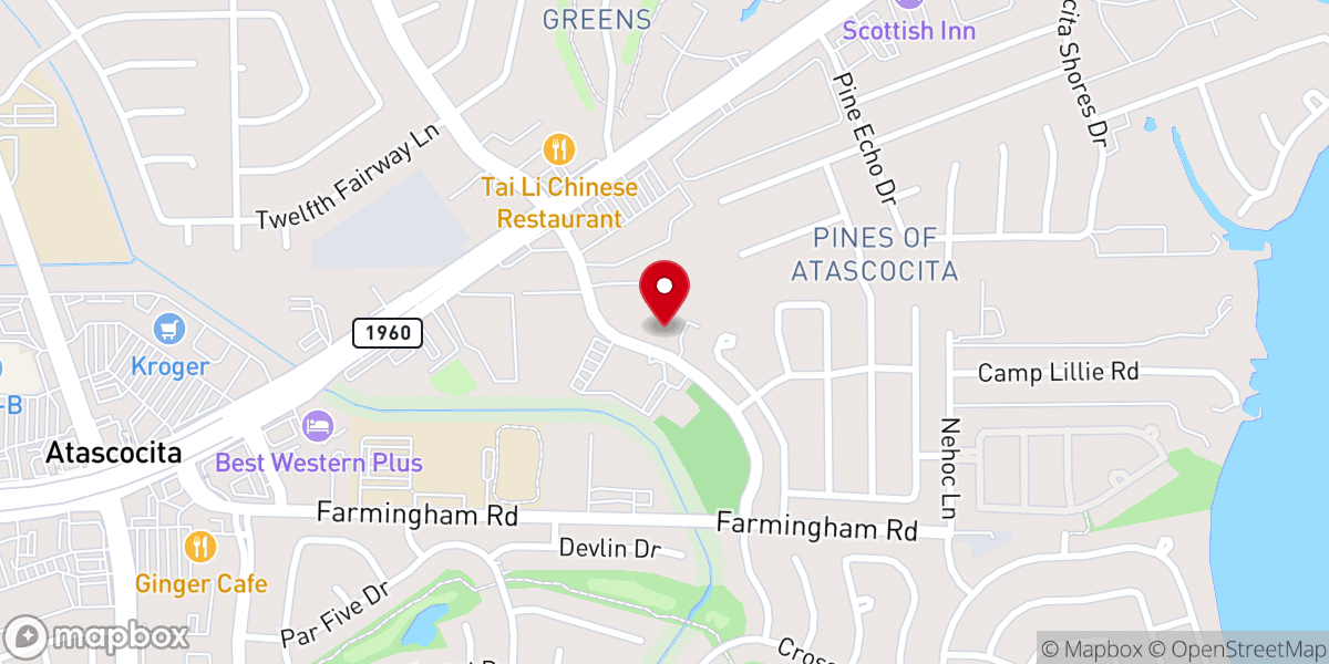 Map showing location of Christ the King Episcopal Church