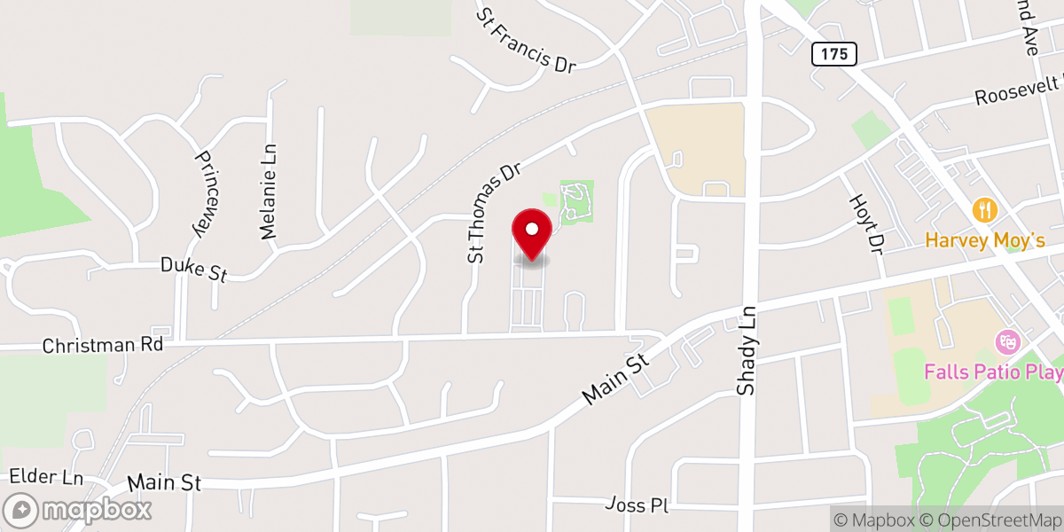 Map showing location of Good Shepherd Catholic Church