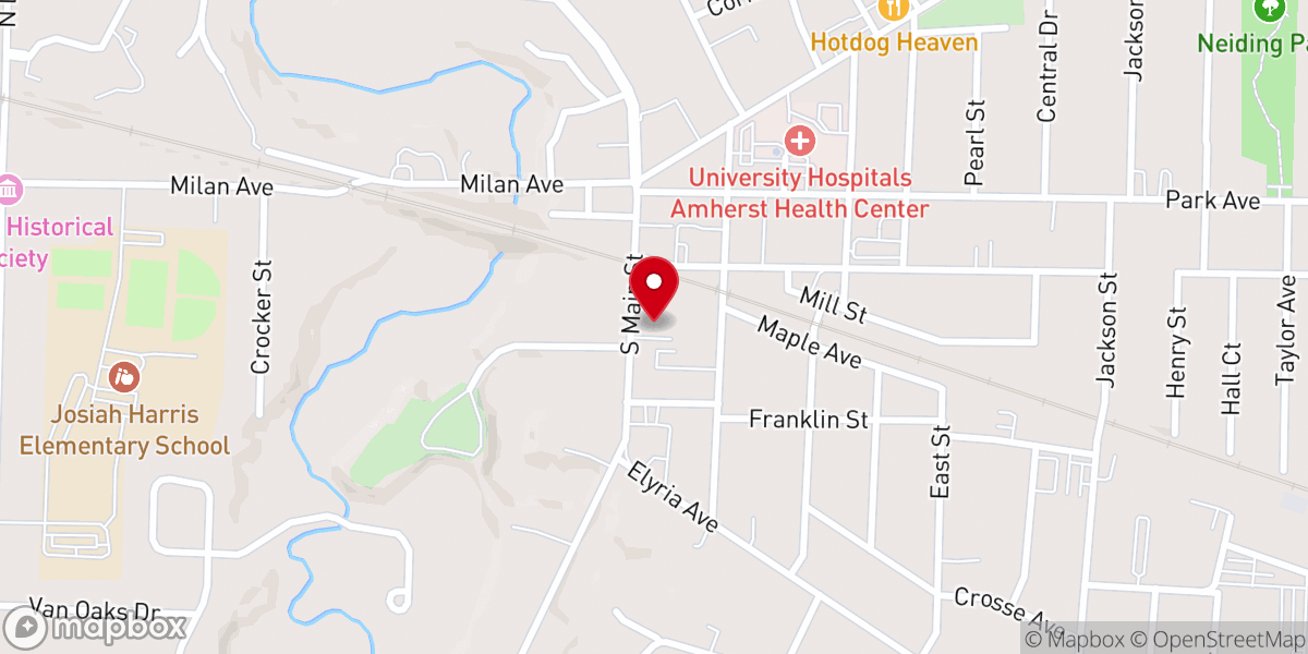 Map showing location of Community Congregational United Church of Christ