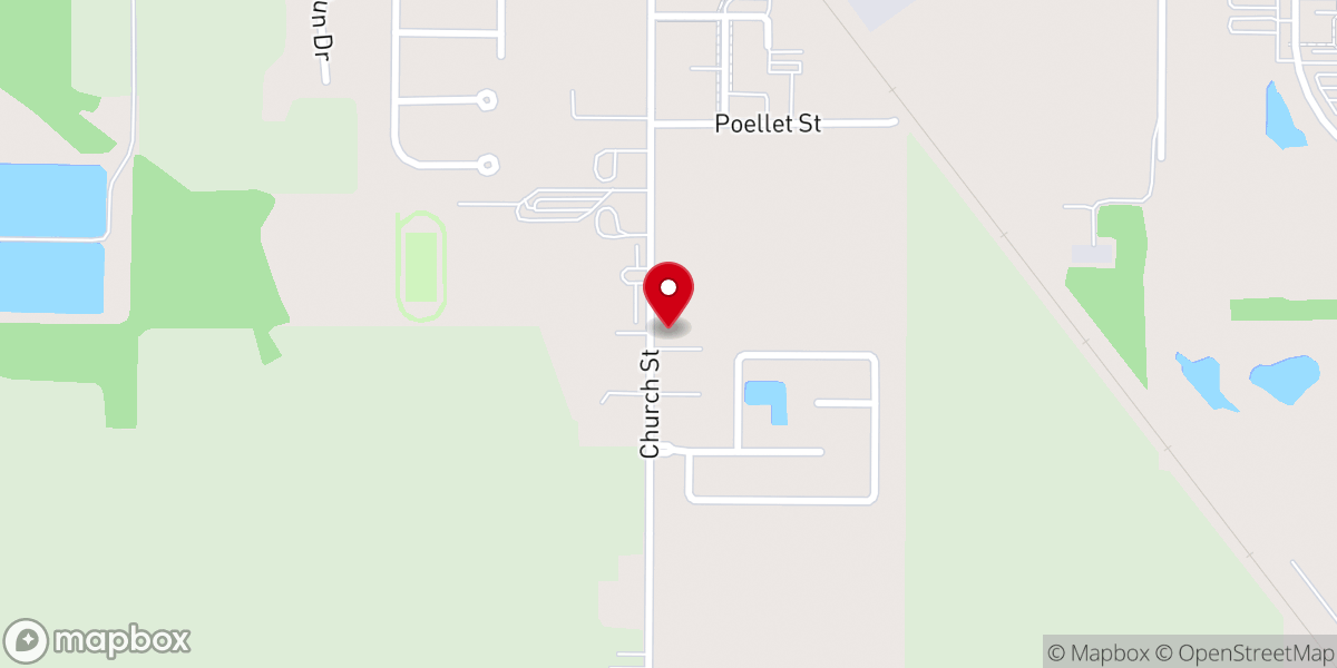 Map showing location of Deer Lick Apartments