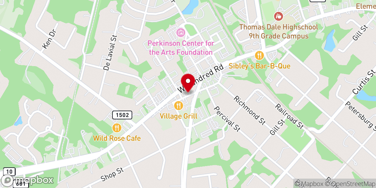 Map showing location of Healing Hearts Ministries