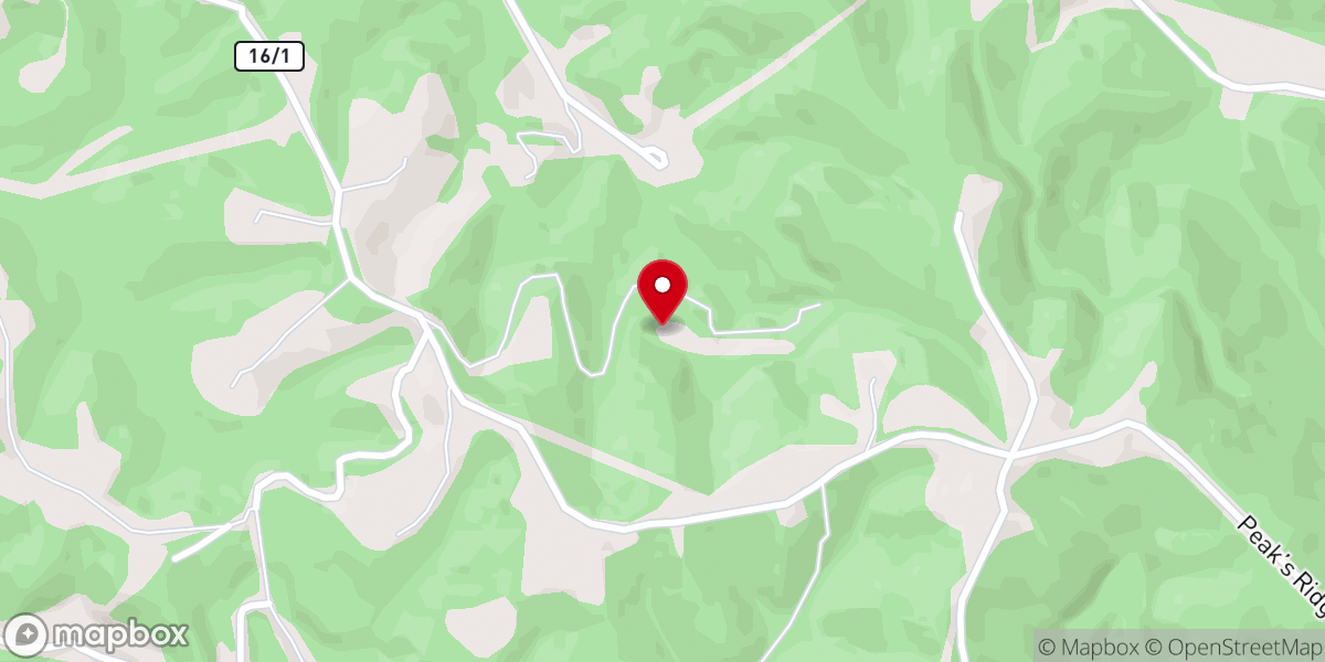 Map showing location of Basin Freewill Baptist Church