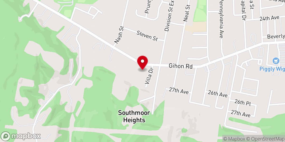 Map showing location of Evangelical Methodist Church