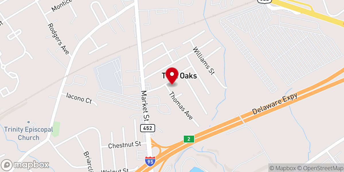 Map showing location of Mt Pleasant Baptist Church