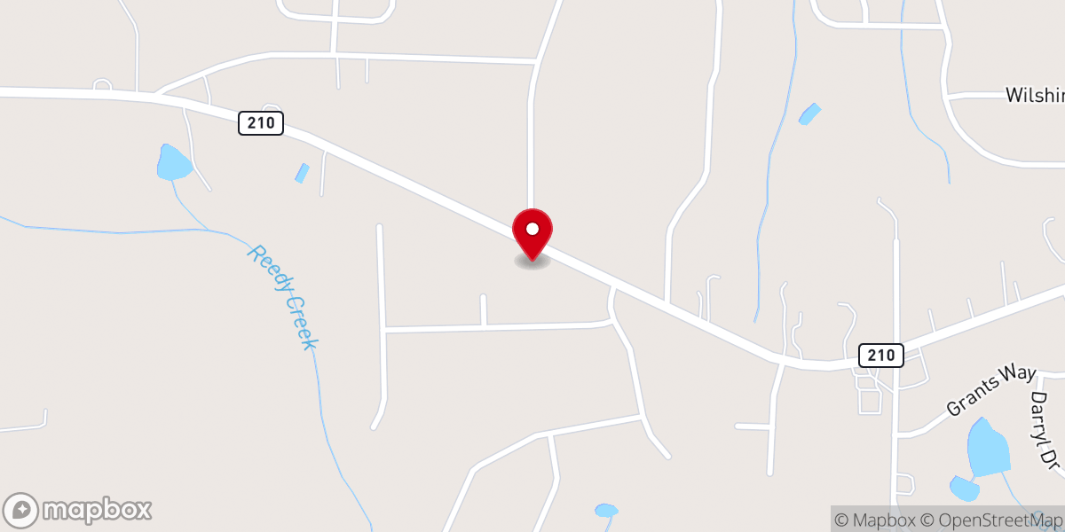 Map showing location of Berea Presbyterian Church