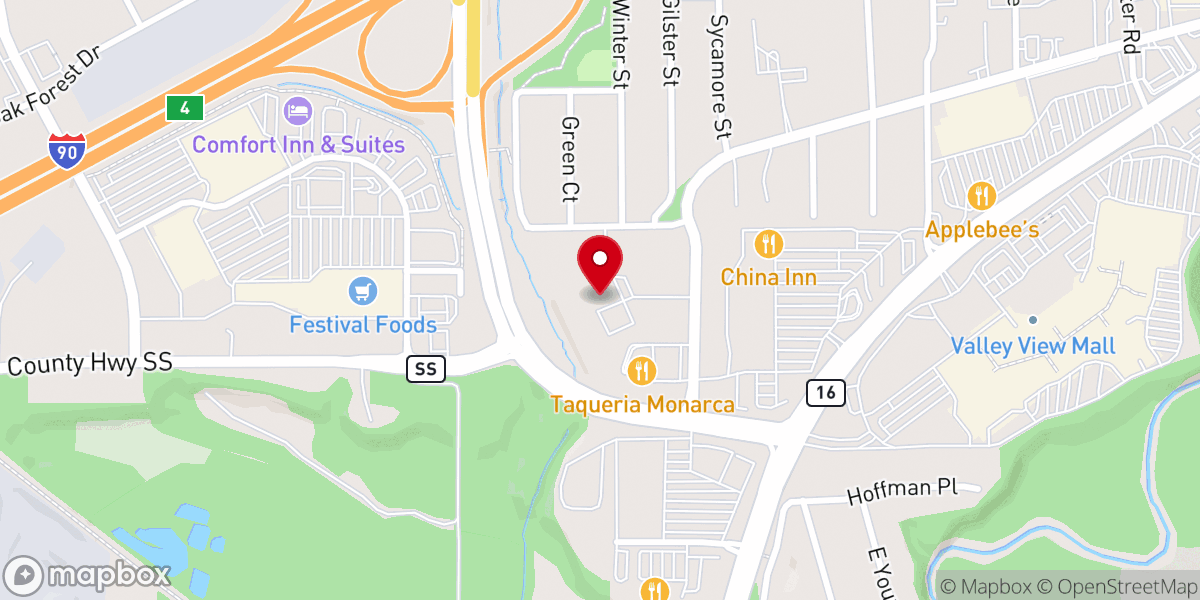 Map showing location of Legacy Church