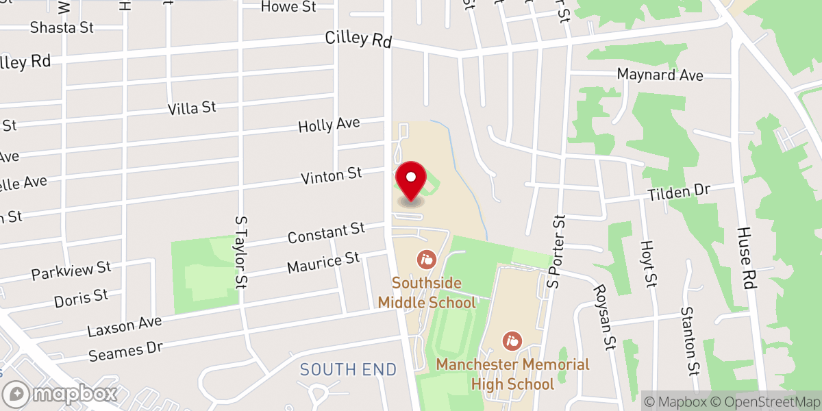 Map showing location of Southside Bible Fellowship