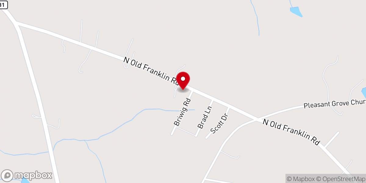 Map showing location of Morning Start Holy Church - Food Distribution Center