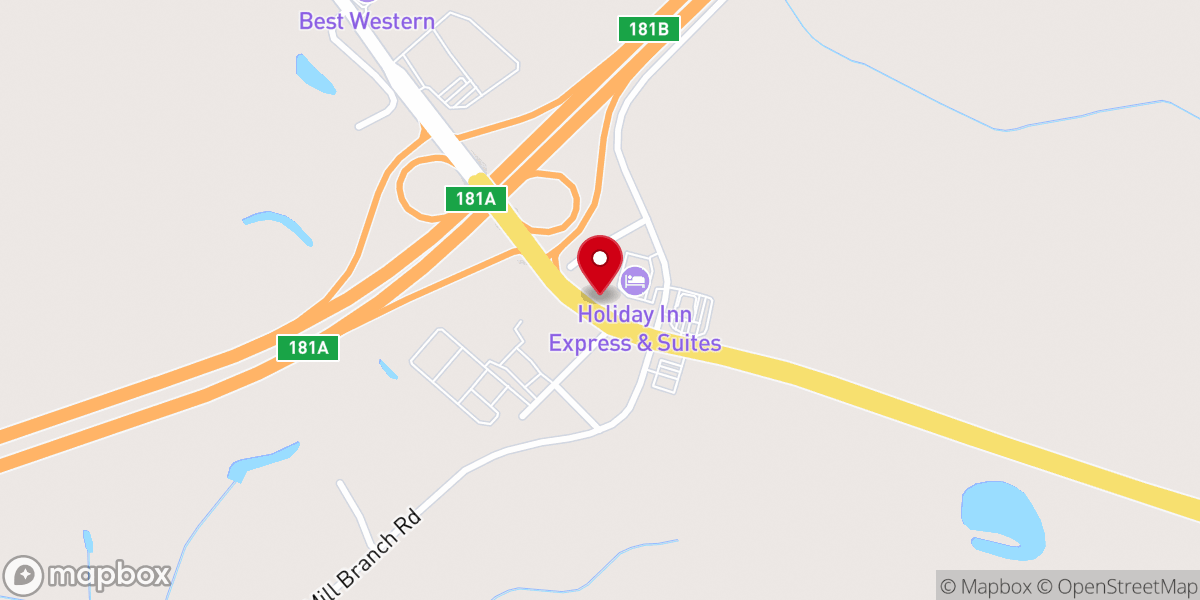 Map showing location of Mill Creek Church