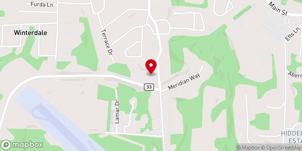 Map showing location of Wintersville Baptist Temple