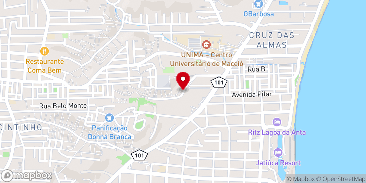 Map showing location of Igreja Nossa Senhora da Visitação