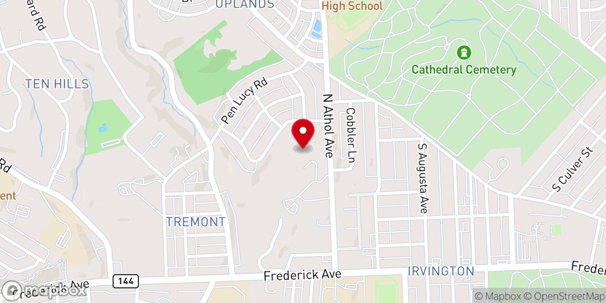 Map showing location of Pleasant Grove Baptist Church Inc