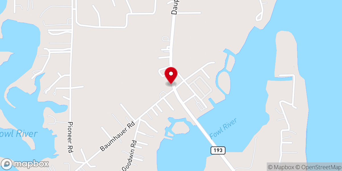Map showing location of Bellefontaine Church