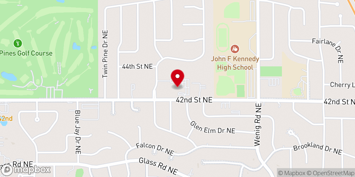 Map showing location of Oakland Church of the Nazarene