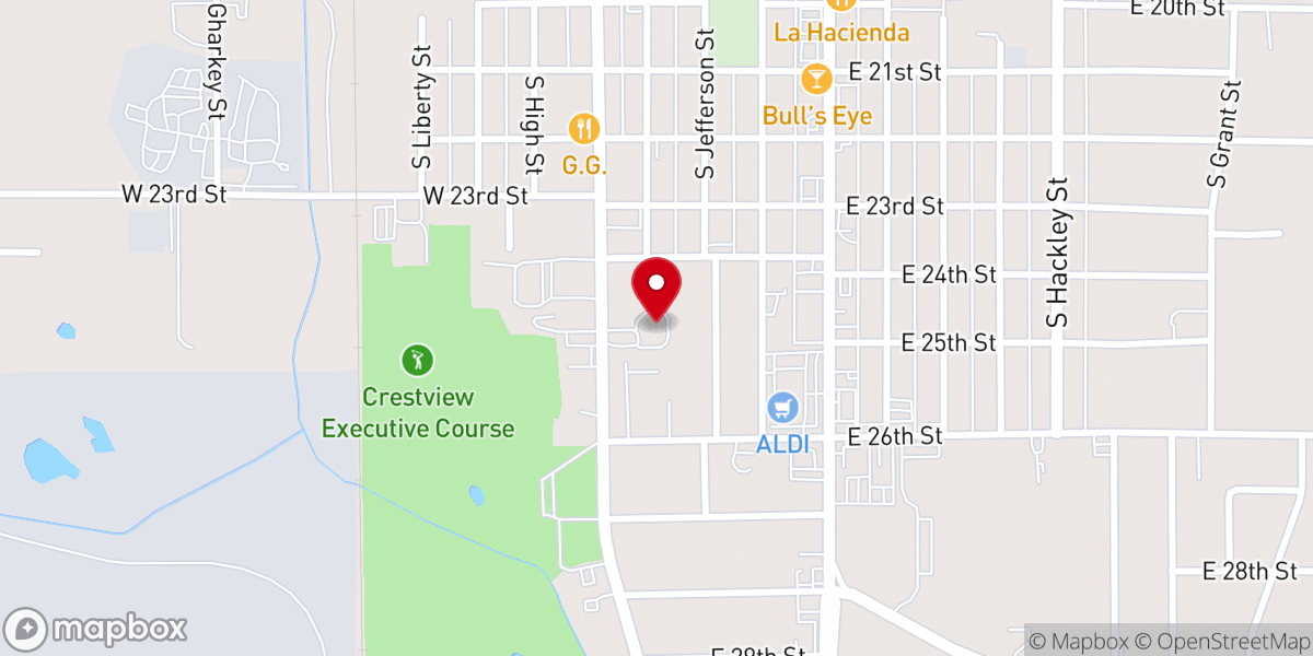 Map showing location of Apostolic Revival Church