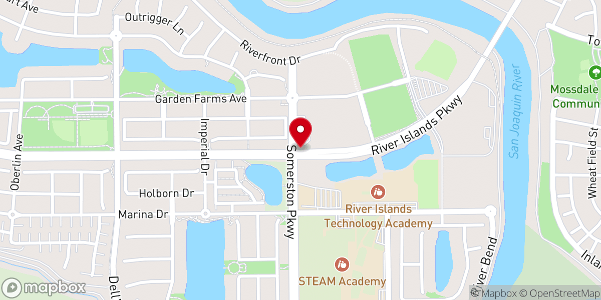 Map showing location of River Islands Religious Committee