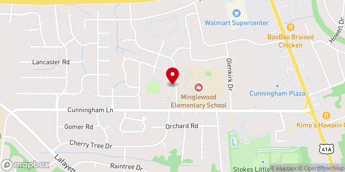 Map showing location of Park Lane Church