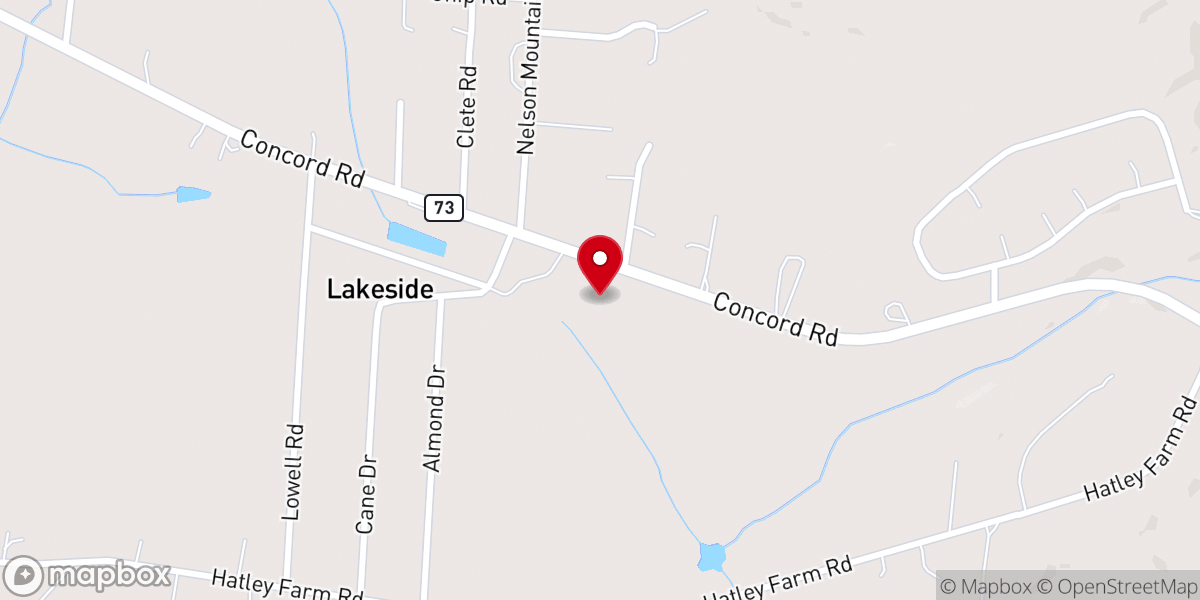Map showing location of Boomerang Church