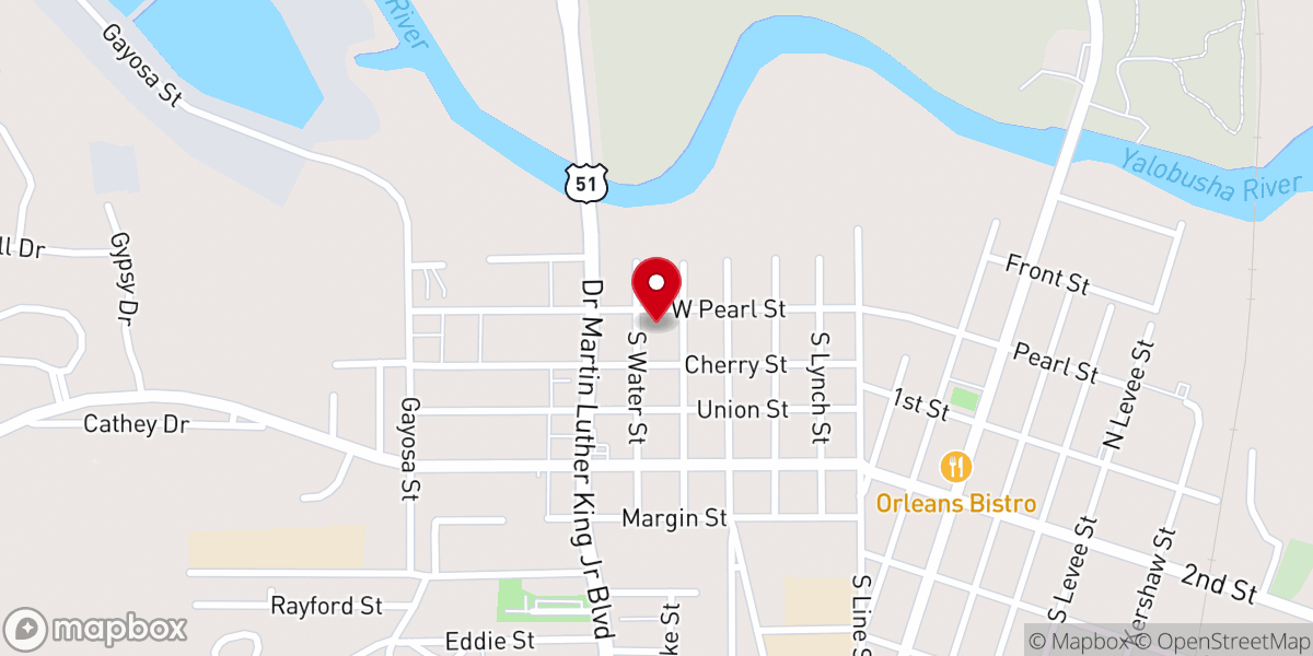 Map showing location of Bell Flowers Baptist Church
