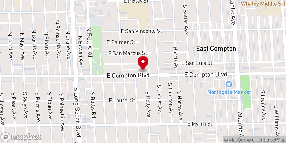 Map showing location of New Holy Trinity Baptist Church