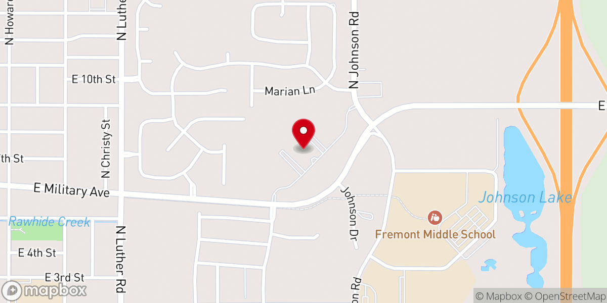 Map showing location of First Lutheran Preschool