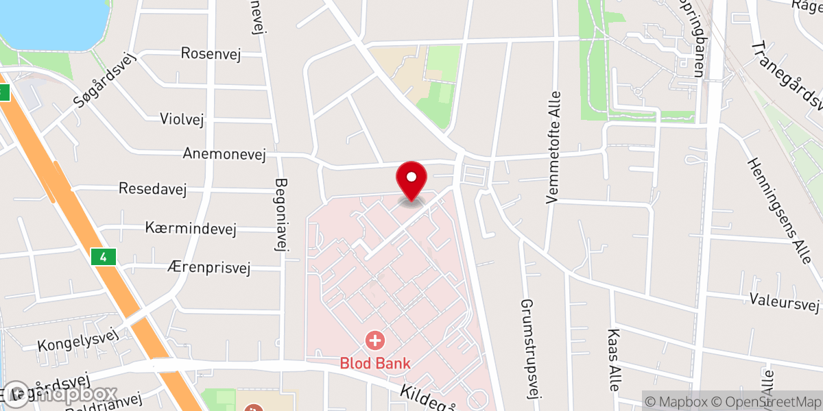 Map showing location of Kapel, Gentofte Hospital