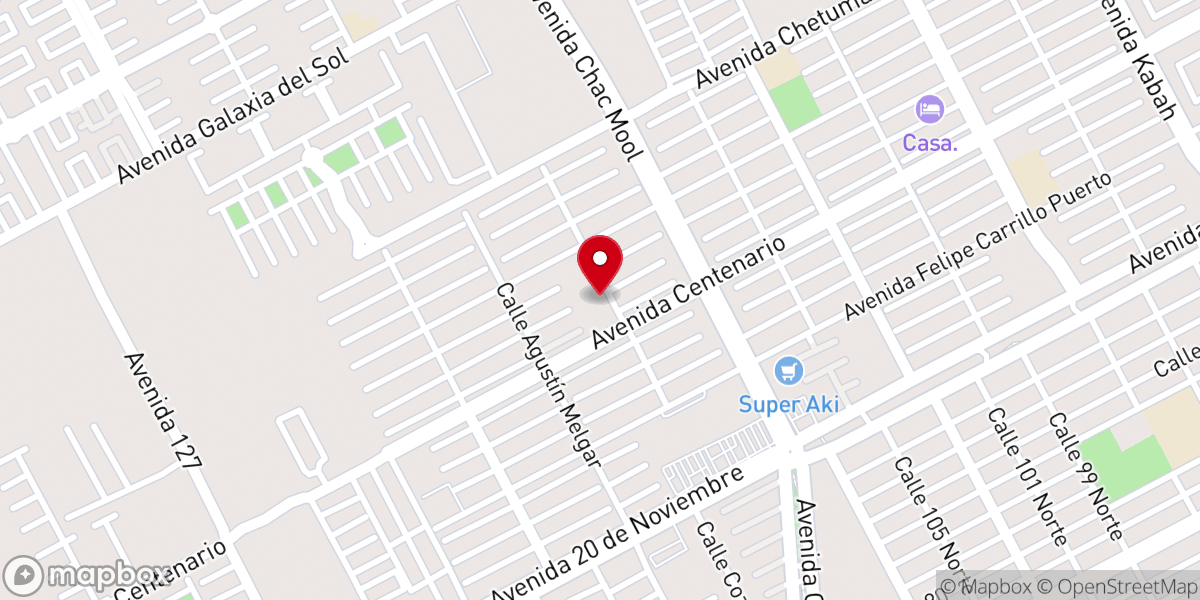 Map showing location of Capilla San Juan de Dios