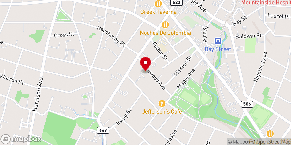 Map showing location of St. Peter Claver Roman Catholic Church