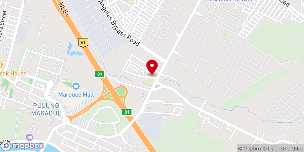 Map showing location of Christ the King Parish Church