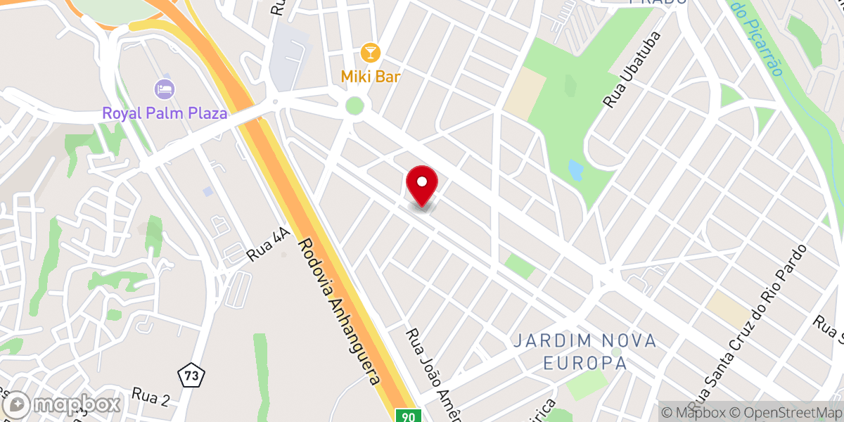 Map showing location of Comunidade Evangélica de Campinas - CEC