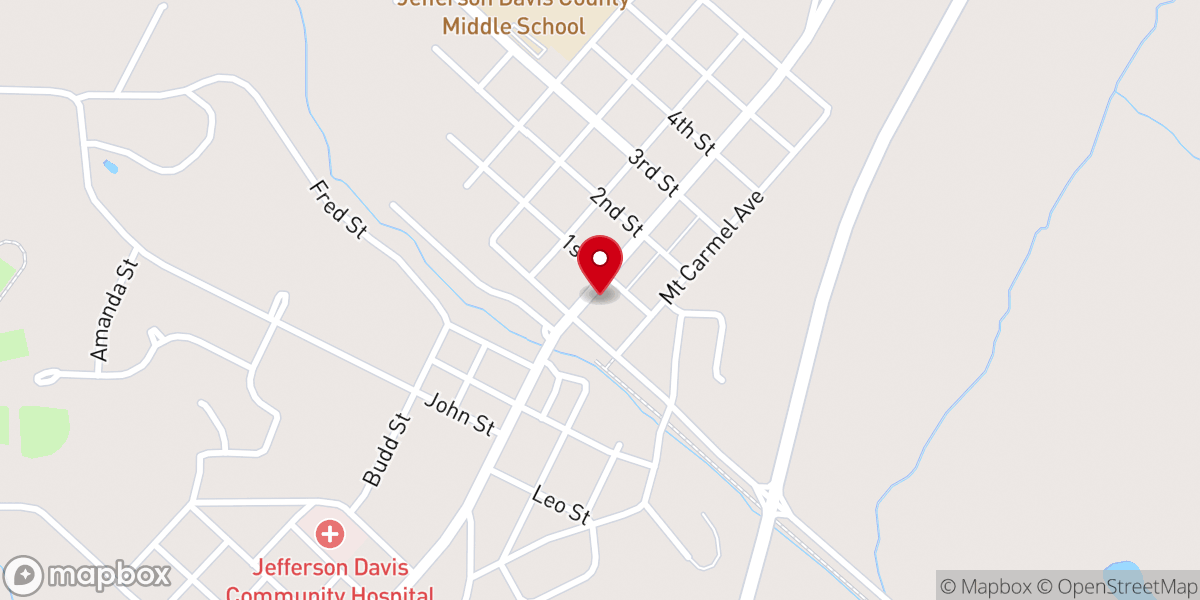 Map showing location of Triumph ministries