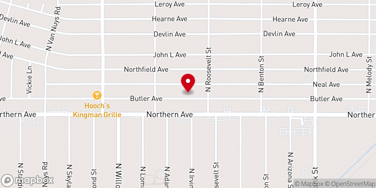 Map showing location of Kingman Bible Church