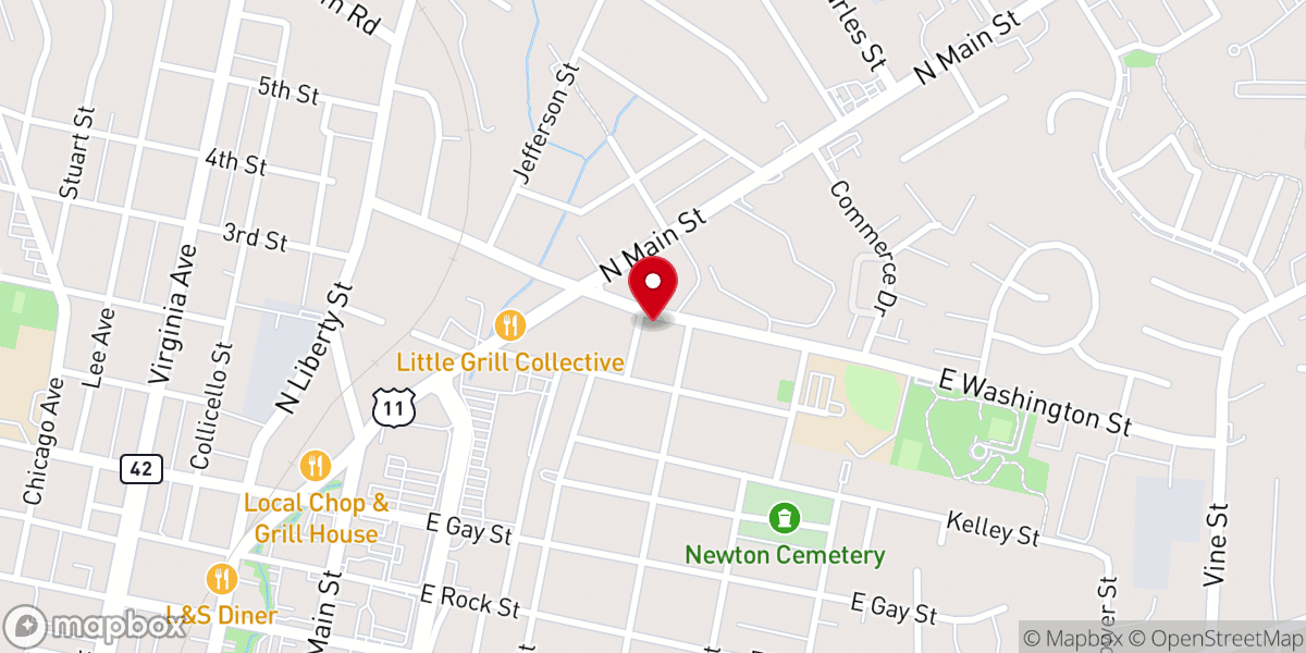 Map showing location of Community Restoration Church