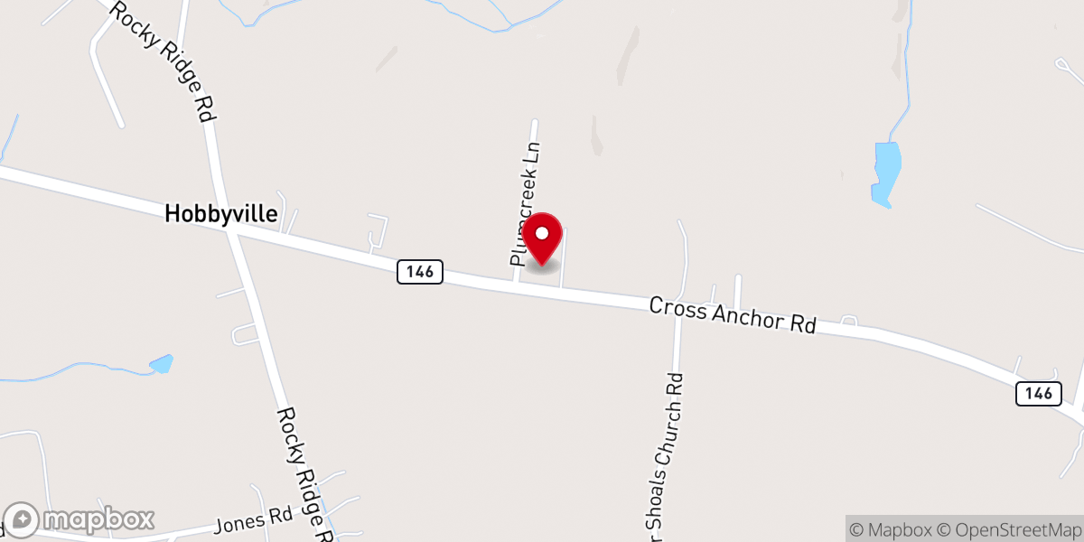 Map showing location of Hope Fellowship Inc