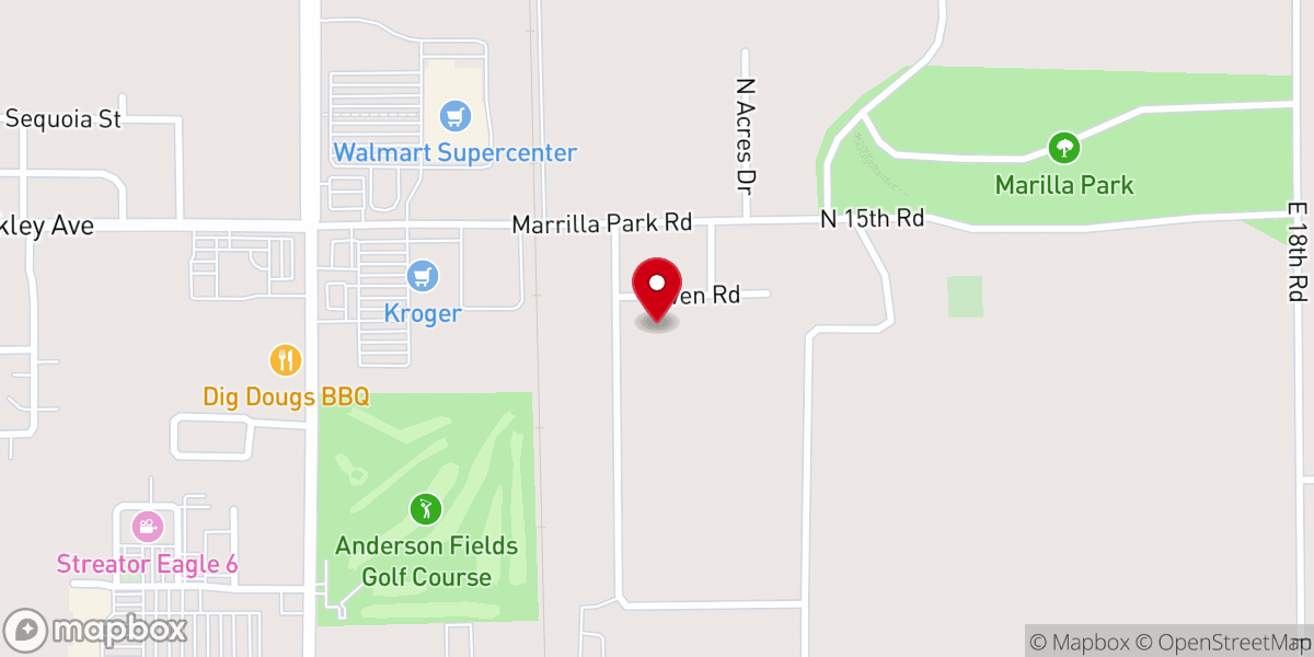 Map showing location of Erven Avenue Baptist Church