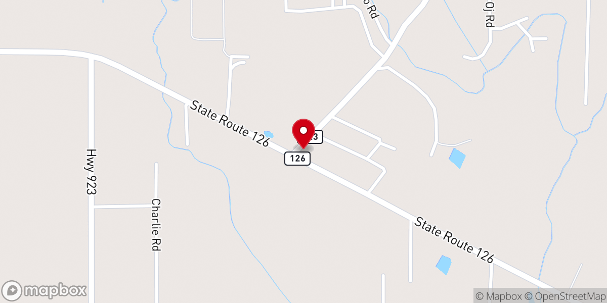 Map showing location of Express Mart Sandy Lake