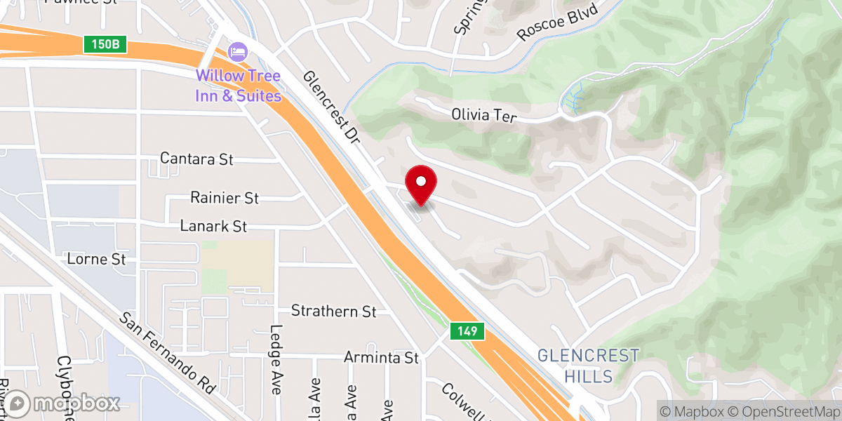 Map showing location of Anchor Church LA