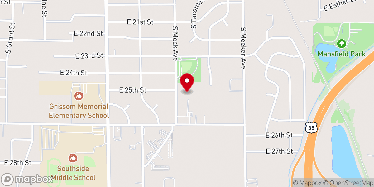Map showing location of Mt. Assembly Church of God
