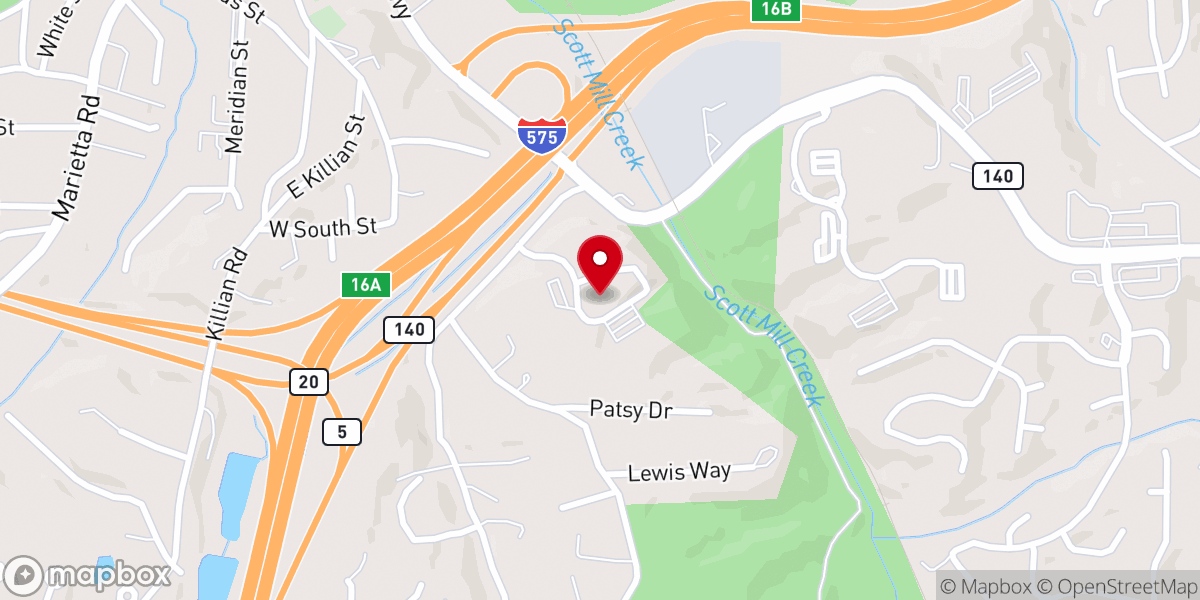 Map showing location of Canton First Methodist Church
