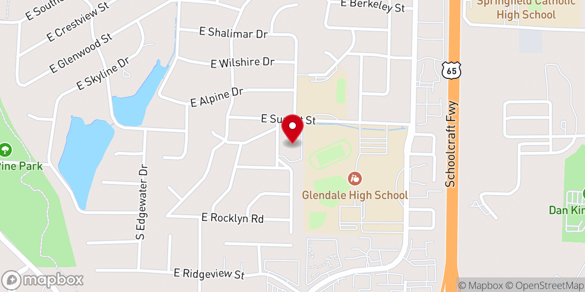 Map showing location of The Experience Church